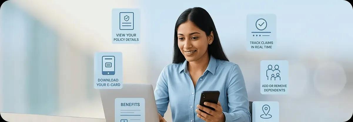 Digital platforms empowering employees to manage their benefits online with ease